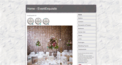 Desktop Screenshot of eventexquisite.co.uk